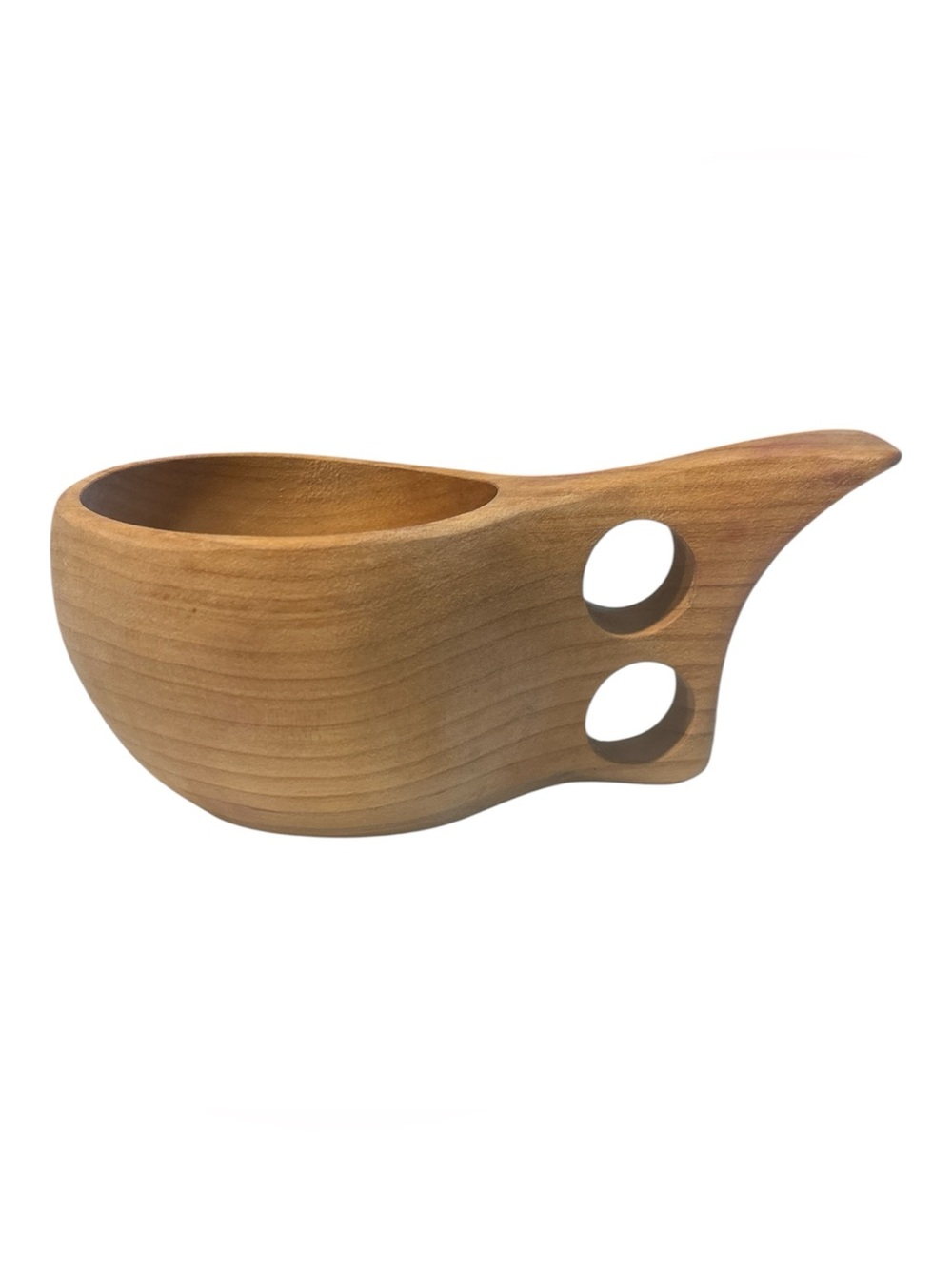 Vintage Hand-Carved Wooden Kuksa Cup | Nordic Guksi Mug
